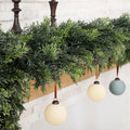 6FT Cedar Christmas Garland for Mantle Lush Realistic Artificial Cedar Cypress Pine Garland Faux Greenery Garland for Fireplace, Stair, Wall, Table Centerpieces, Home Christmas Decor (1 Pack)