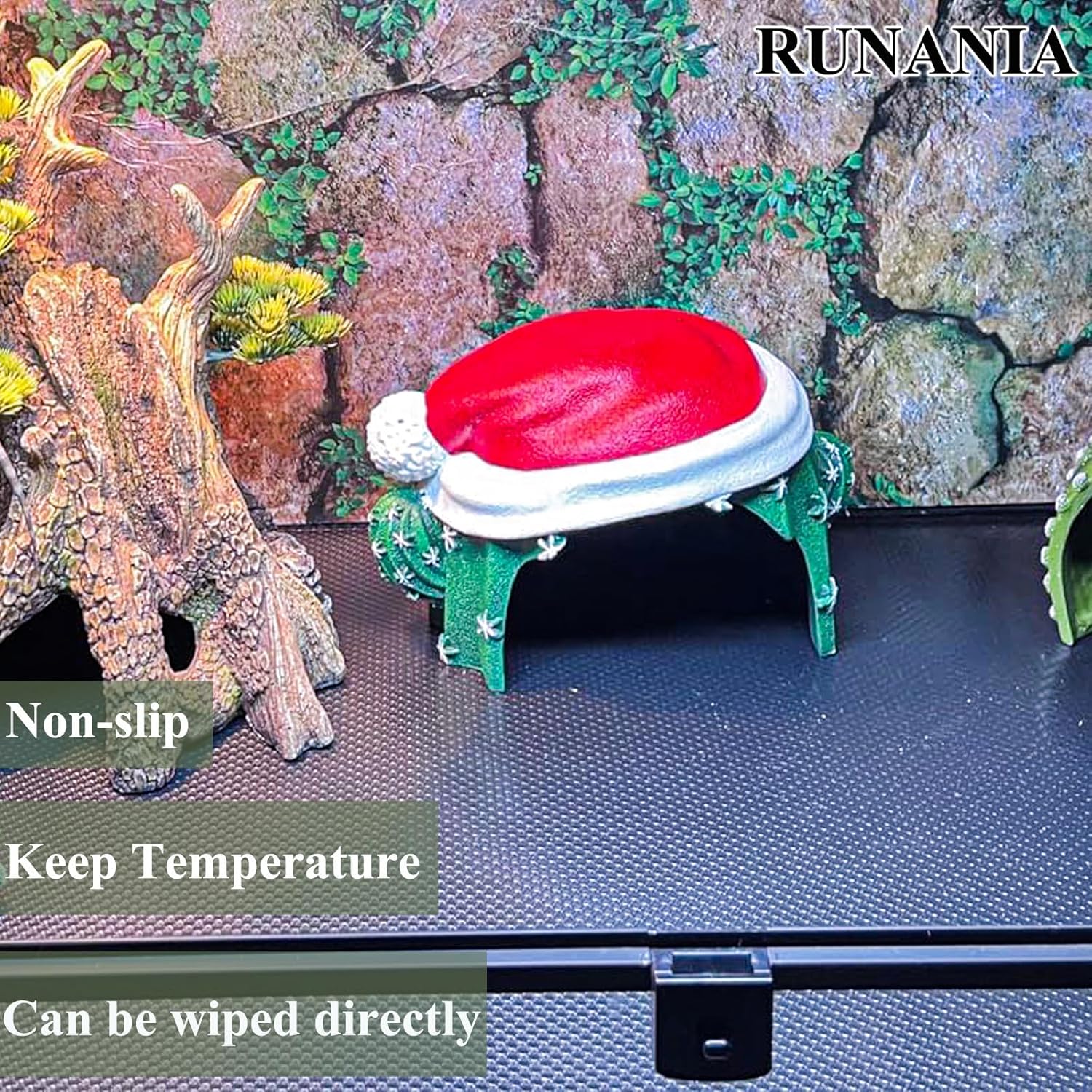 Bearded Dragon Tank Accessories, Reptile Mat Hammock Plants Bridge Jungle Climber Vines Terrarium Decorations for Bearded Dragon Lizard Snake