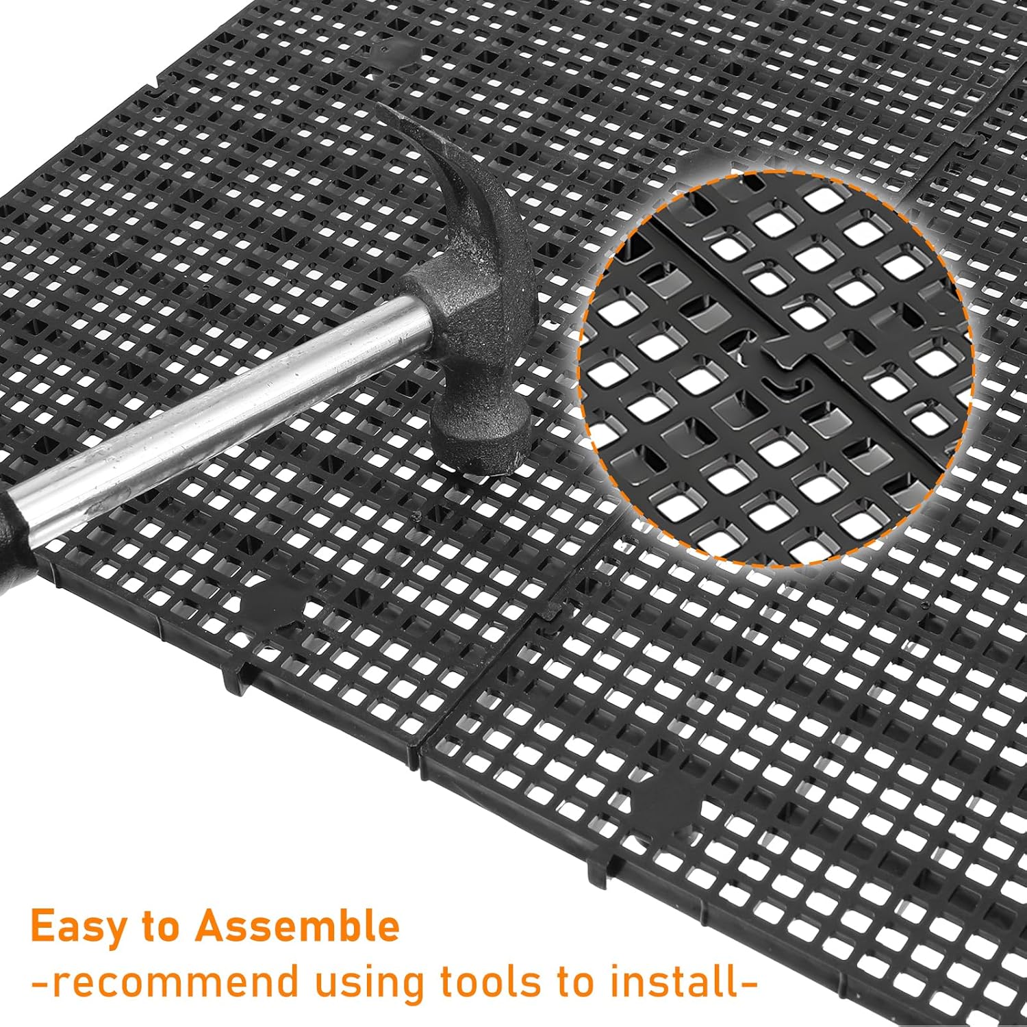 10Pcs Plastic Aquarium Grid Egg Crate with Brackets, Fish Tank Divider Panel for Bottom Filtration, Tank Separation and DIY Aquascaping