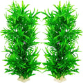 Tfwadmx Plastic Fish Tank Plants Decoration Artificial Seaweed Ornament for Fish Tank Decor Plastic Plant for Betta Shrimp 2 Pcs About 13 inch