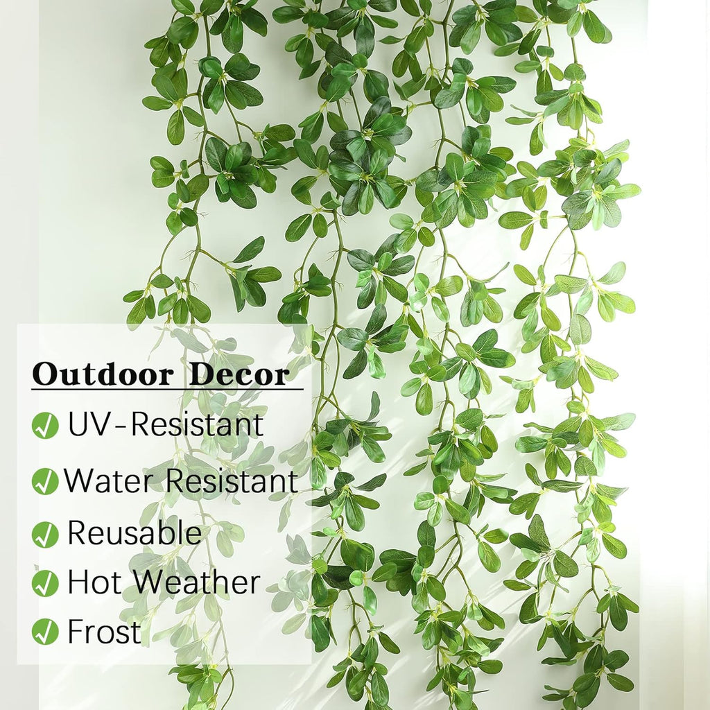 2 Strands 67'' Artificial Vines Garland Kapok Plants with Leaves, Faux Kapok Leaf, Fake Hanging Plants Greenery Decor for Home Bedroom Wall Party Shelves Garden Wedding Decoration (Kapok)