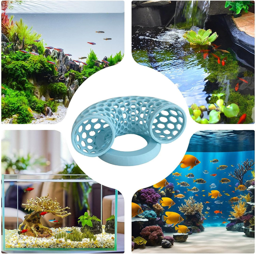 Betta Tunnel, Adds Decorative Style, 13x8.3x5.3cm, Aquarium Hiding Spot, Catfish Tank Tunnel, Easy to Position, Ideal for Breeding and Enrichment