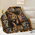 Tiger Throw Blanket Tiger Stuff Gifts for Kids Girls Boys Adults Women Men Soft Cozy Warm Plush Fluffy Fuzzy Fleece Blanket Decor 50''X60''