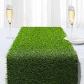 Artificial Grass Table Runners-13 x 96 Inches Faux Grass Table Runner for Golf Themed Party,Synthetic Turf Table Runner for Wedding Party, Birthday, Banquet, Baby Shower, Home Decor