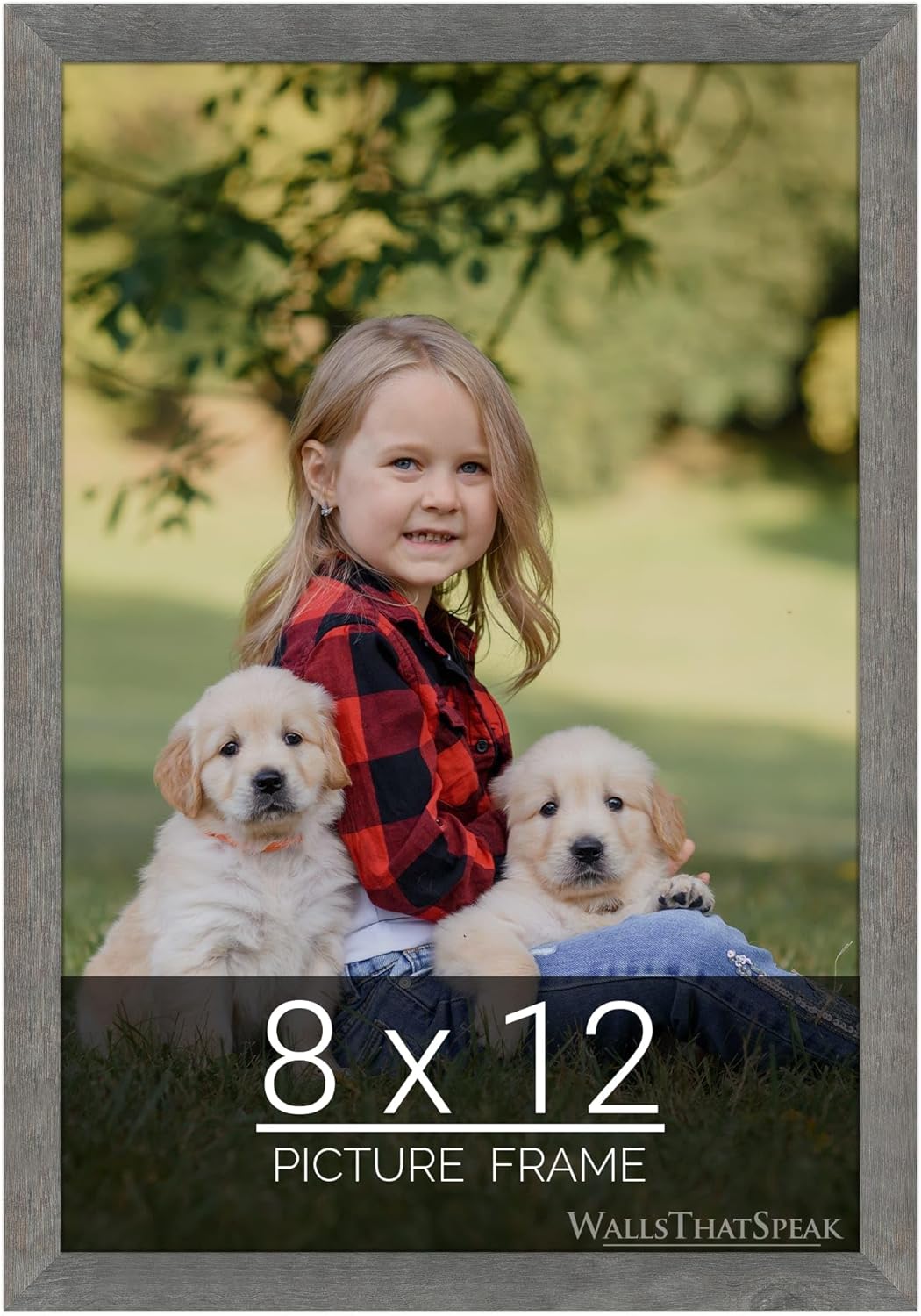 wallsthatspeak 8x12 American Barn Picture Frame for Puzzles Posters Photos or Artwork