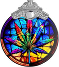 Maple Leaf Ornament Glass Hanging Ornament for Christmas, Thanksgiving, Birthday, Holiday Decorations and Xmas Gifts Ideas