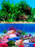 ELEBOX Fish Tank Stickers Wallpaper Seaweed Background Aquarium Background Decoration Water Plants Fish Tank Background 15.7"x 40"