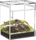 Jumping Spider Enclosure, Compact Acrylic Terrarium for Jumping Spiders, Tarantulas, and Praying Mantis - Small Insect Habitat Enclosure with Transparent Design (5.9x5.9x9.0 Inch)