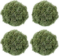 MyGift 3.5 Inch Decorative Boxwood Balls Topiary, Lifelike Artificial Foliage Greenery Faux Bowl Fillers, Set of 4