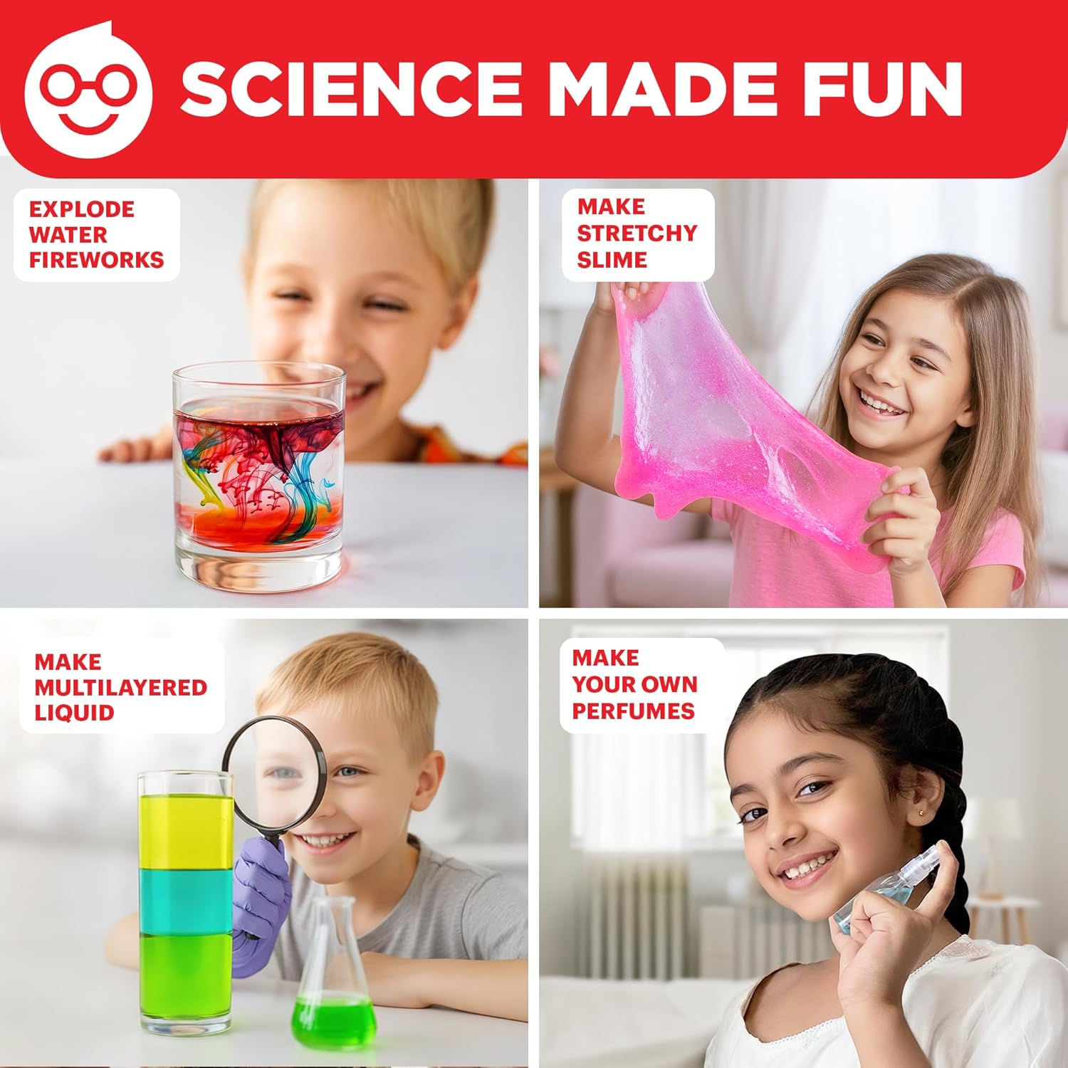 Doctor Jupiter My First Science Kit for Kids Ages 4-5-6-7-8 | Christmas, Birthday Gift Ideas for 4+ Year Old Boys & Girls | Toy Stem Kit with 100+ Experiments | Learning & Educational Projects