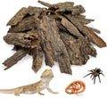 Reptile Cork Bark Bulk 1.5 Lb Cork Wood for Terrarium, Natural Flat Cork Bedding Terrarium Substrate for Bearded Dragon Snake Spiders Hermit Crabs Geckos Tortoise