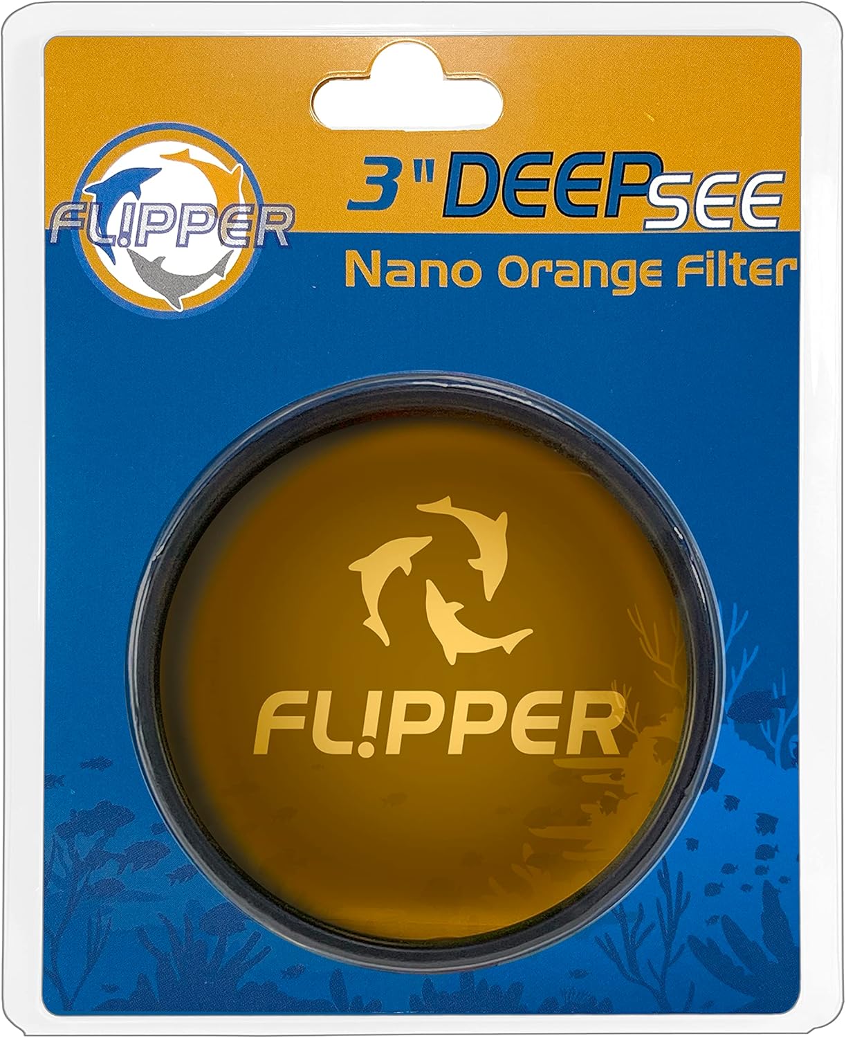 Flipper DeepSee Viewer Orange Filter Attachment for Flipper DeepSee Viewer Nano 3" Magnetic Aquarium Glass Magnifier for Coral Color Correction, Reef Photography and Aquarium Videography