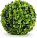 3rd Street Inn Medium Jasper Topiary Ball - Artificial Plant Set - Indoor/Outdoor Wedding Party Decor - Faux Foliage Garden Sphere - Tree and Bush Substitute (11", 12 Pack)