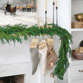 Green Garlands for Decoration,6FT Indoor Pine Garland for Christmas,Green Artificial Greenery Garland Real Touch Pine Garlands for Table, Mantle, Wall, Indoor