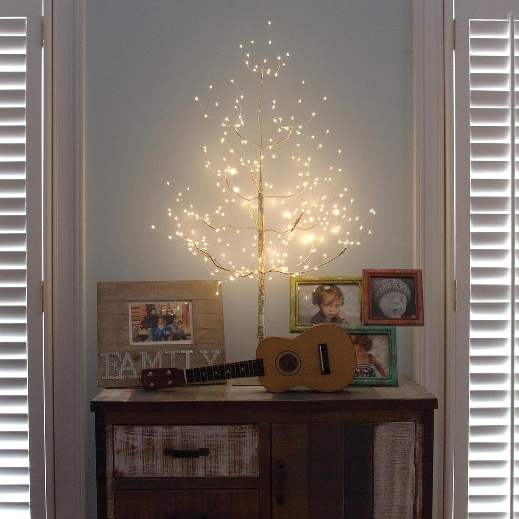 3 Ft Gold Fairy Light Tree Room Décor Home Décor Artificial Tree, 270 Warm White LED Lights