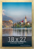 wallsthatspeak 18x27 Gold Picture Frame for Puzzles Posters Photos or Artwork