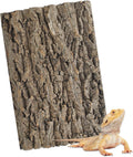 PINVNBY Natural Cork Bark Terrarium Background,15.74x11.81 Inches Reptile Tank Backdrop 3D Bearded Dragon Tank Climbing Wall Habitat Decor for Gecko Lizard Tortoise Frog Chameleon(1 PCS)
