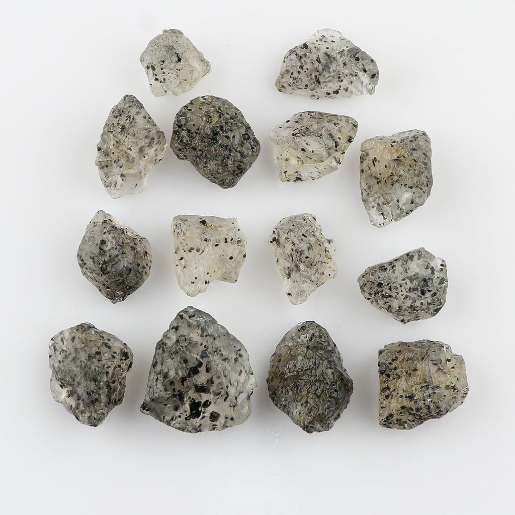 100 carats Raw Dotted Quartz Rough Gemstone, Natural Crystals, Healing Stones, Wholesale Bulk Lot, Jewelry Making Stones Supply, Stone, 20 to 30mm, 3 to 4pcs