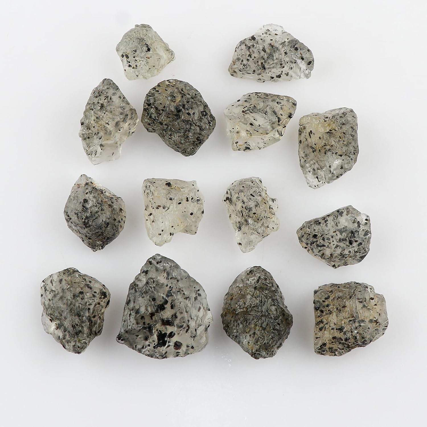 100 carats Raw Dotted Quartz Rough Gemstone, Natural Crystals, Healing Stones, Wholesale Bulk Lot, Jewelry Making Stones Supply, Stone, 20 to 30mm, 3 to 4pcs