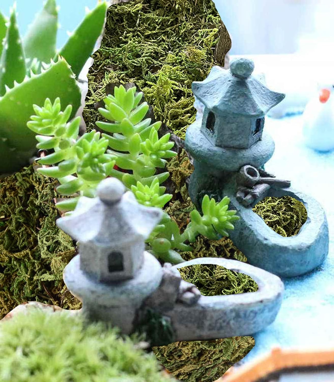18 OZ Artificial Moss for Potted Plants & Fake Plants - Faux Decorative Moss for Planters & Craft