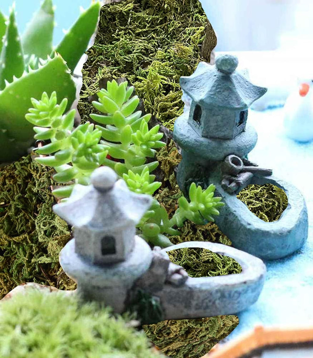 10 OZ Artificial Moss for Potted Plants and Fake Plants - Faux Moss for Planters and Home Decor, Green