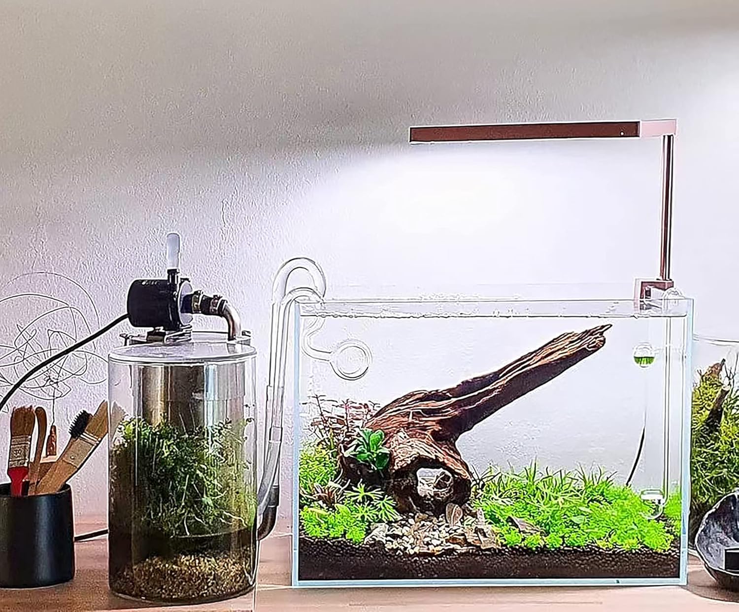 Ultra Clear Rimless Aquarium Tank 6-60 gallons Low Iron Glass (10GaI - Top Glass Canopy)