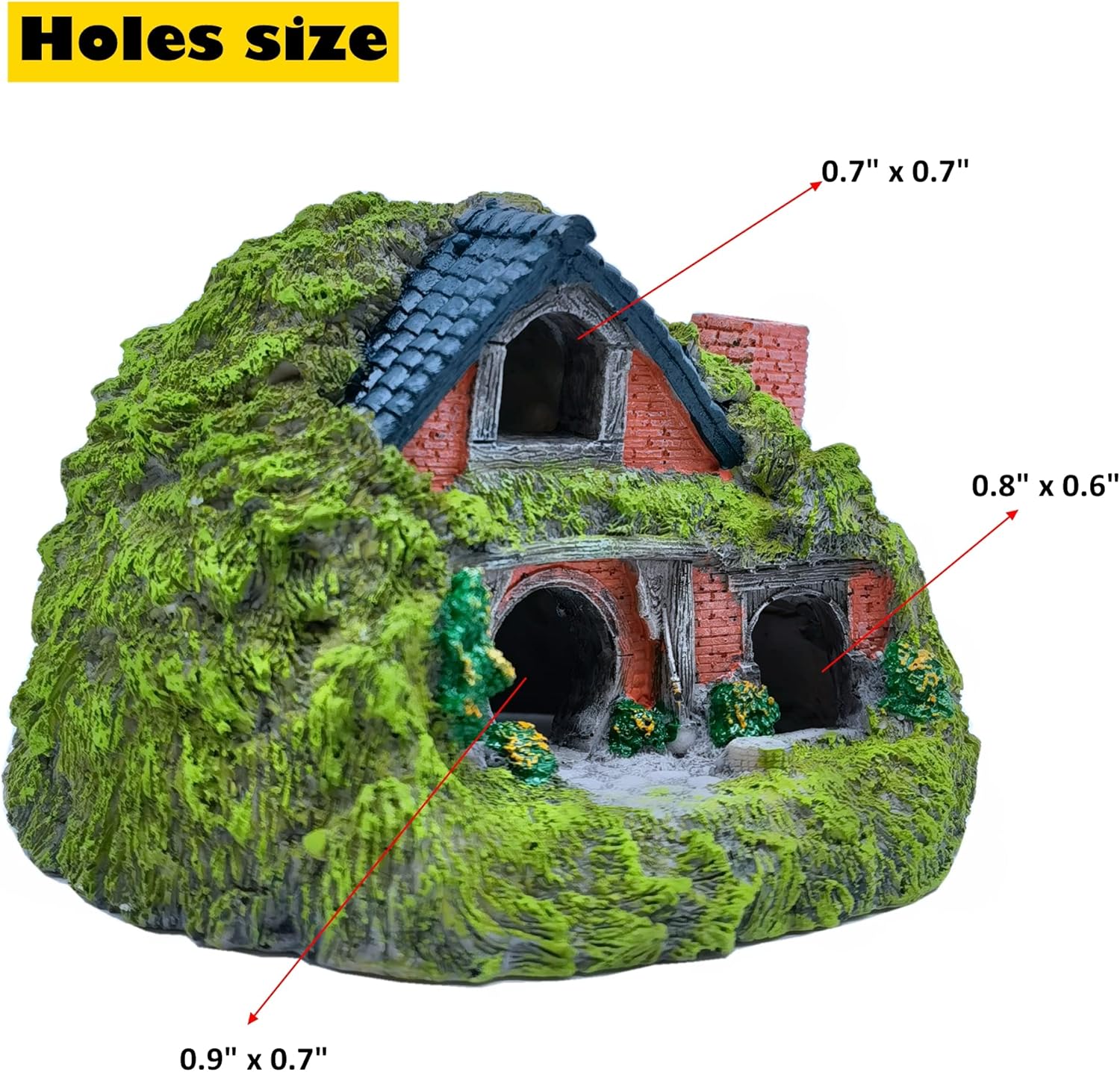 M2cbridge Antique Roman Column Ruins European Castle Aquarium Decorations Fish Tank Hideout Rocks (Fairy Garden)