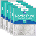 Nordic Pure 20x25x1 (19 1/2 x 24 1/2 x 3/4) Pleated MERV 14 Air Filters 6 Pack