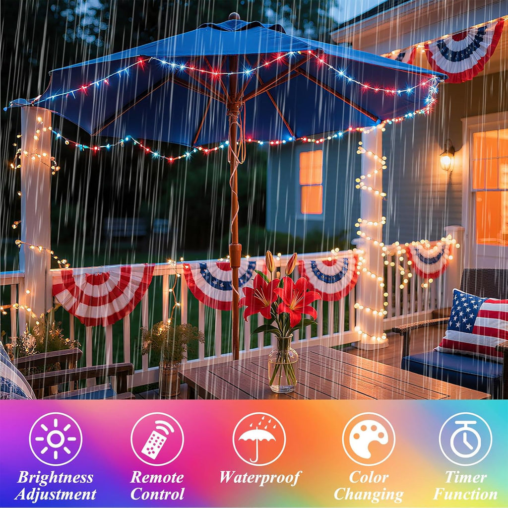 Lovelite 400 LED Christmas Fairy Lights Color Changing, 131 FT 35 Colors String Lights with Remote Silver Wire, Waterproof Fairy Light Plug in for Halloween Xmas Party Bedroom Wedding Indoor Decor