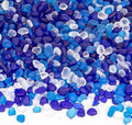 QEQEKAKA Sea Glass Stones for Crafts About 2.75LB (1180g/41.62oz Glass Pebbles Gemstones Bulk for Beaching Wedding DIY Decoration Aquarium Turtle Tank Vase Filler