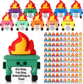 Gejoy 100 Pcs Mini Rubber Dumpster Toys Positive Mini Dumpster Figures to Hide It's Fine Gifts Decorations and Encouragement Birthday Motivational Gifts for Colleague Staff Teacher