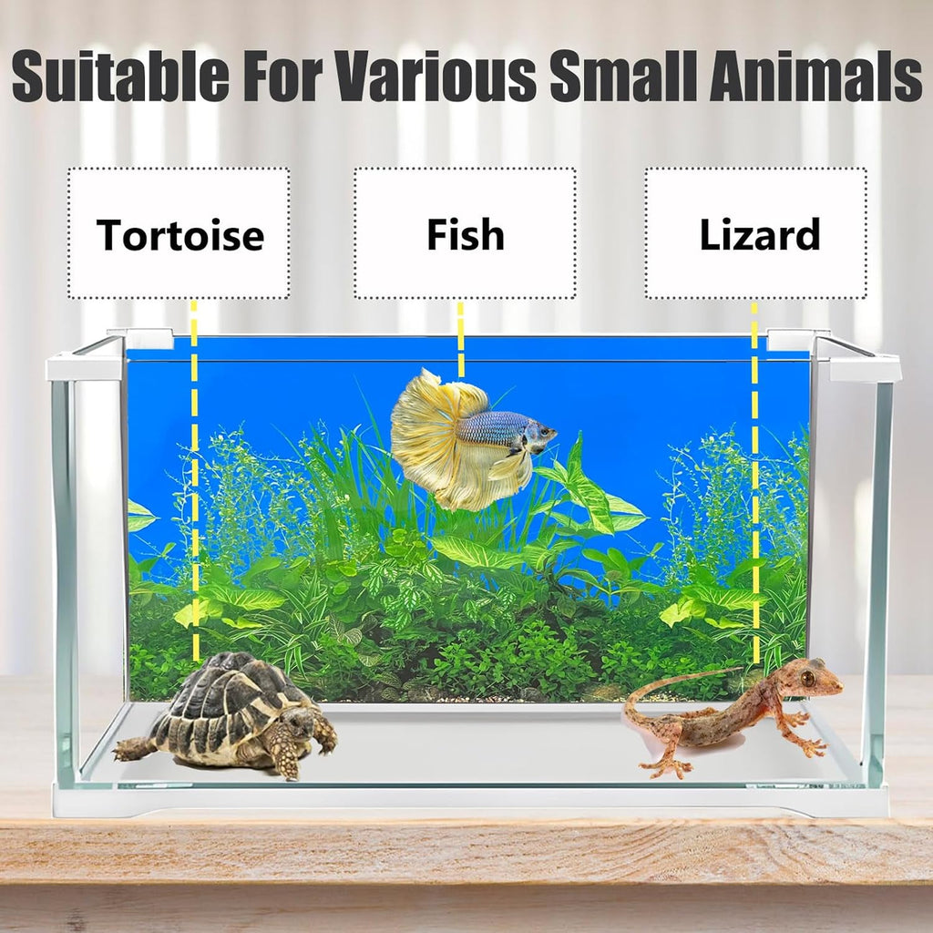 Fish Backgrounds Paper Double Sides Undersea Aquarium Background Poster Colorful Sea Anemone Fish Tank Background Sticker Decorations 16"x 33"