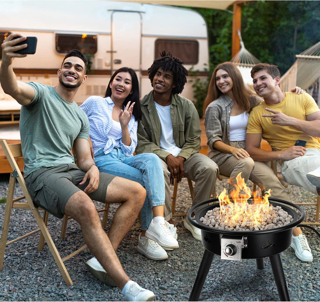 Stanbroil Light Weight White Lava Rock Granules - Natural Volcanic Rocks Decorative Landscaping Stones for Outland Living Bond Portable Fire Pit, Gas Log Set and Fireplace - 5 Pounds (4/5" - 1-1/5")