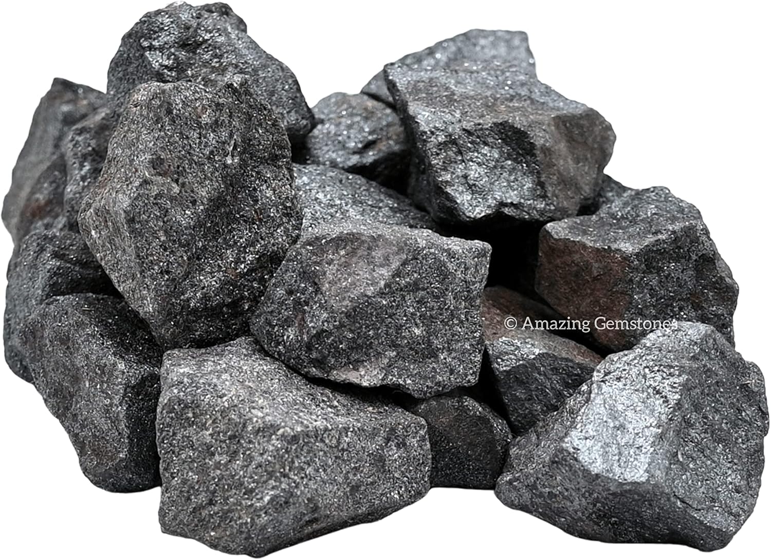 Amazing Gemstone Hematite Raw Crystals and Healing Stones, Natural Rocks for Tumbling and DIY Raw Stones and Crystals (1 LB)