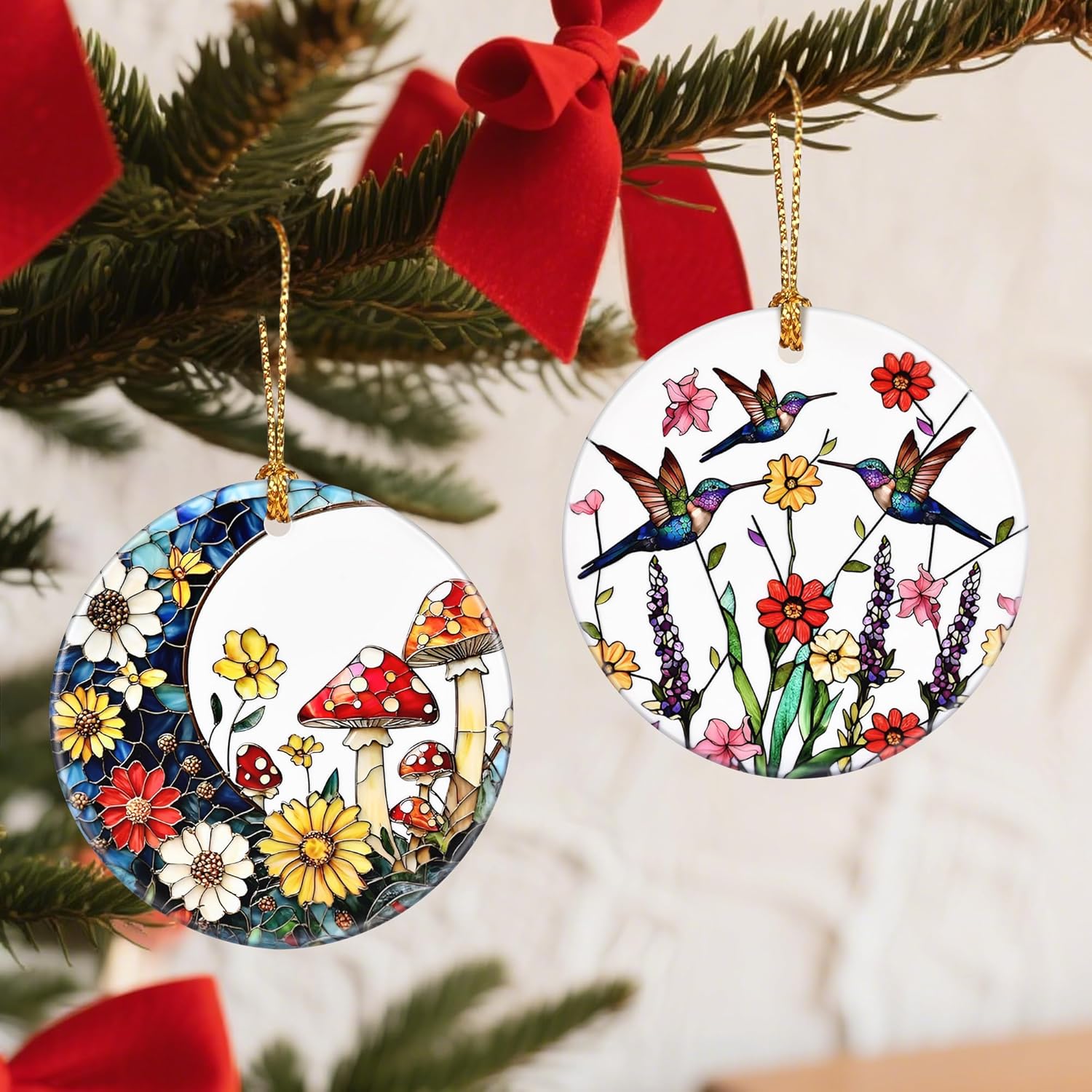 Christmas Ornaments, Hummingbird Ornament, Christmas Tree Ornaments, Xmas Decorations, Holiday Decorations, Gifts for Hummingbird Lovers, Holiday Party Gifts, and Xmas Gift Ideas