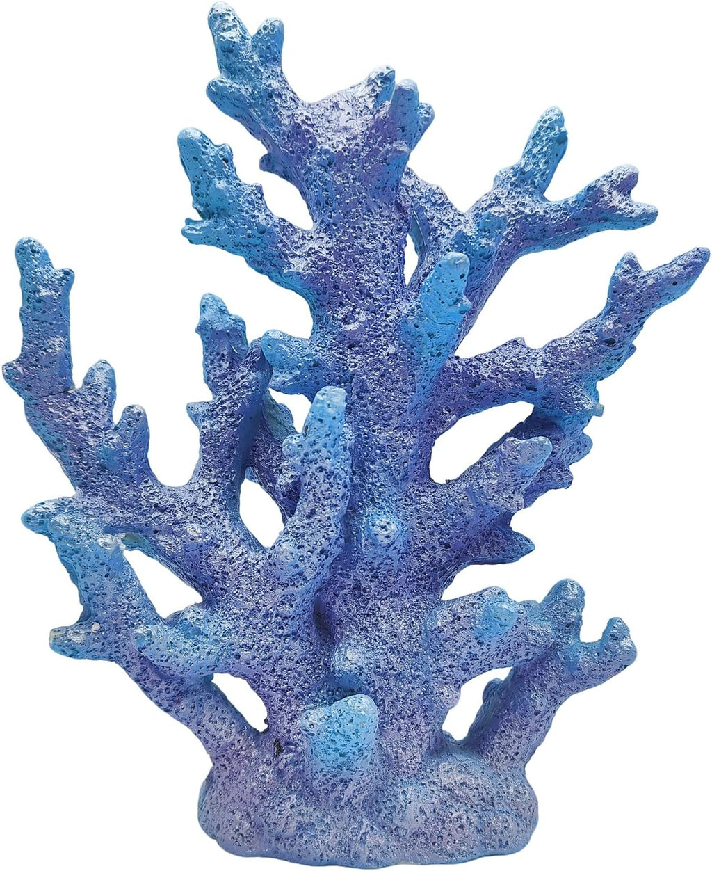 Beach Coastal Decor Coral Reef Home Decor Coral Statue Sculpture Home,Desk,Bathroom,Desktop Shelf Statue,Marine Themed Gifts (Gradual Blue Coral)