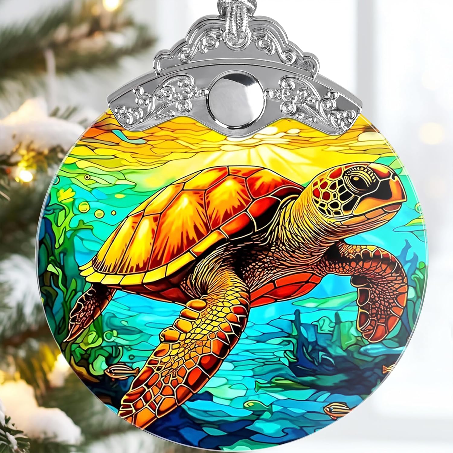 Sea Turtle Ornament - Christmas Keepsake & Stocking Stuffer - Turtle Gift