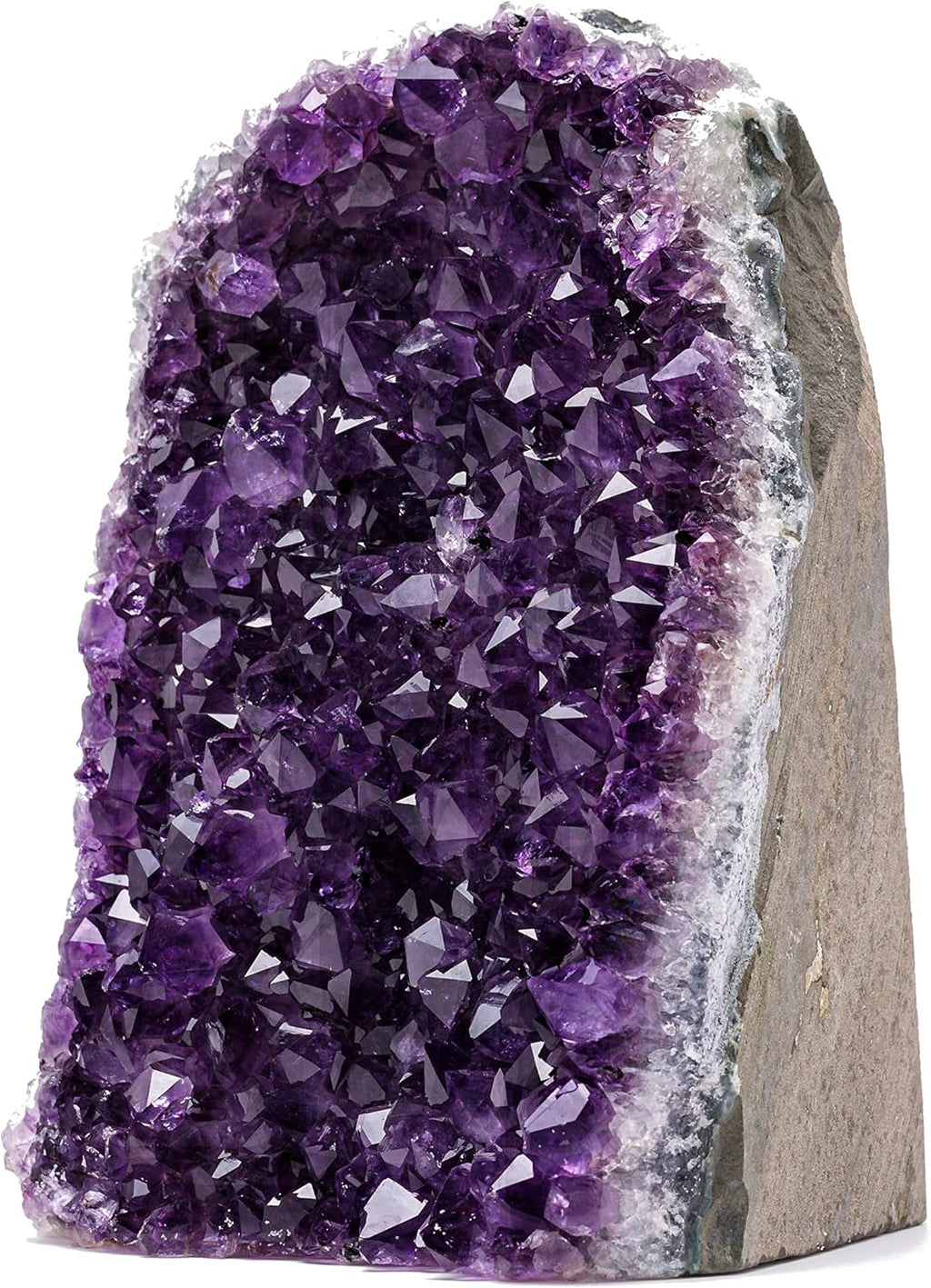 Natural Amethyst (4 lb to 5 lb) - 4.5" to 9" Height - Crystal Clusters Stone from Uruguay Raw Geode Quartz - Deep Purple Color