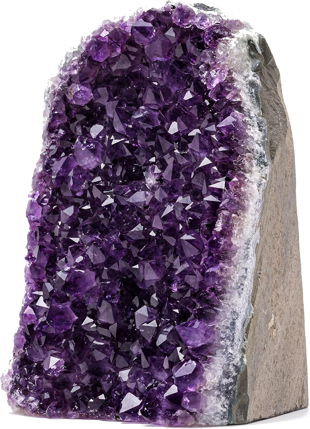Natural Amethyst (4 lb to 5 lb) - 4.5" to 9" Height - Crystal Clusters Stone from Uruguay Raw Geode Quartz - Deep Purple Color