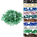 Onlyfire 10 pounds Fire Glass for Propane Fire Pit and Gas Fireplace, 1/4 Inch Reflective Firepit Glass Rocks for Fire Pit Table and Fire Bowl, High Luster Light Green