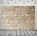12x8ft Fabric Brick Stone Wall Backdrop - Old Outdoor Rock Stone Textures Background for Medieval Castle Party Decorations, Baby Shower, Kids, Adults Portarit Photo Props