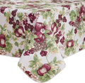 Walrus Heavy Duty Vinyl Tablecloth with Flannel Backing Waterproof Oil-Proof Plastic Table Cloth Stain-Resistant Wipeable Rectangle or Square Table Cover for Indoor and Outdoor (Fruits, 60x102 Inch)