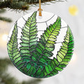 Christmas Ornaments, Dodosky 2.8in Ceramic Fern Plant Ornament, Xmas Decor, Christmas Tree Ornaments, Xmas Decorations for Tree, Holiday Ornament, Gifts for Plant Lovers, Gifts for Women, Men