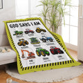 Tractor Throw Blanket Farm Tractor Stuff Gifts for Kids Girls Boys Adults Women Man Soft Cozy Warm Plush Fluffy Fuzzy Fleece Blanket Decor 60''X80''