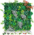 20"x20" Artificial Grass Wall Panels, 8Pack UV Protection Greenery Plant Backdrop, Faux Boxwood Green Wall Decor for Party Patio Garden Backyard