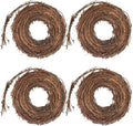 4 Pcs Grapevine Garland - 15 FT Natural Grape Vine Wreath for Crafts DIY Rattan Twig Garland Hanging Vine Wreath for Wedding Christmas Holiday Door Vase Wall Window Home Decor (Total 60FT)