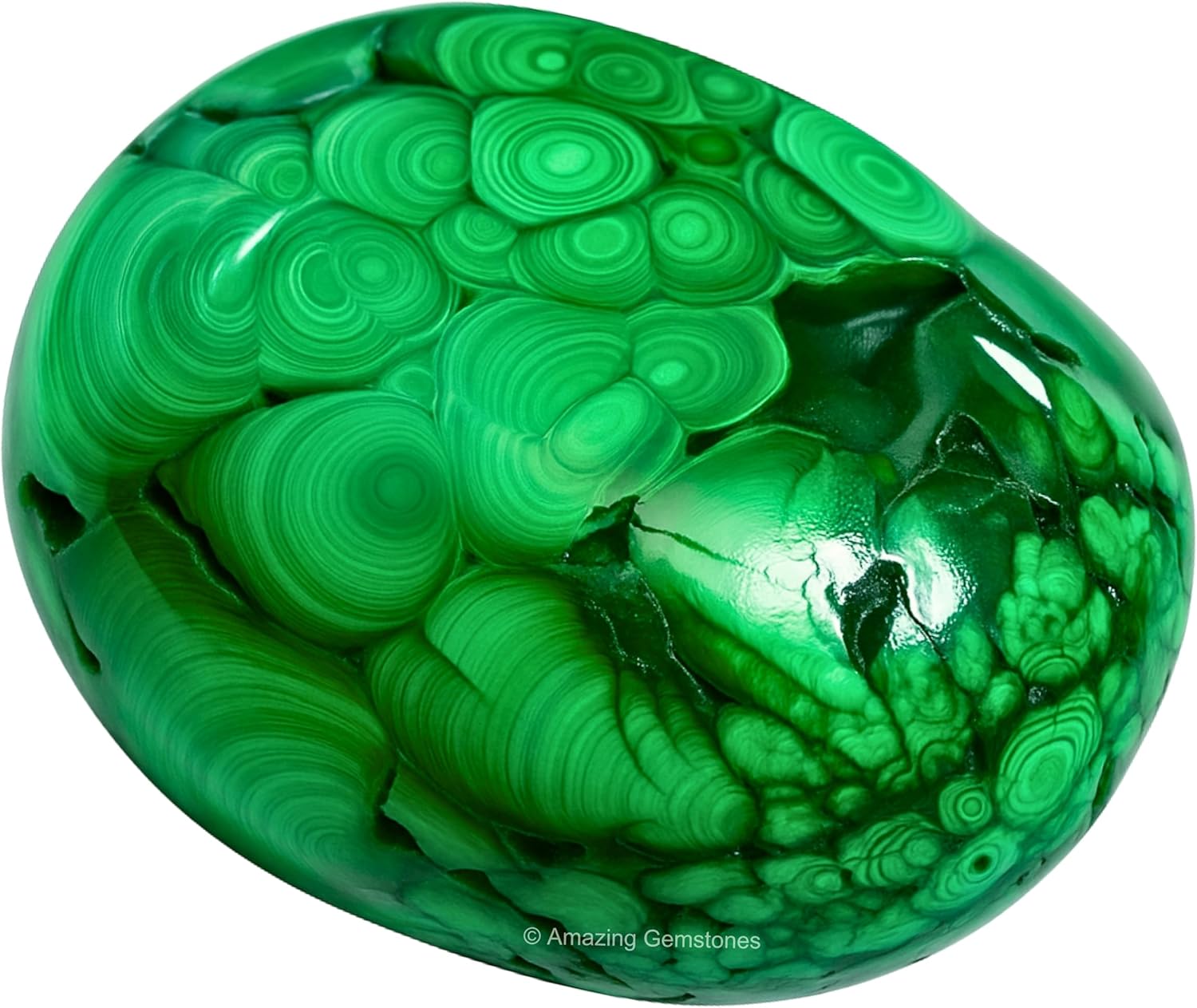 Amazing Gemstone Malachite Crystals and Healing Stones - Large Palm Stone Crystals Piedra - Crystal for Good Luck, Balanced Positive Energy, Meditation - Unique Stocking Stuffers, Gifts for Women