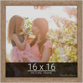 wallsthatspeak 16x16 Brown Barnwood Picture Frame for Puzzles Posters Photos or Artwork