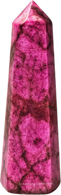 Amazing Gemstone Cobalt Calcite Crystal Towers - Natural Healing Crystal Point Obelisk for Reiki Healing and Crystal Grid (3 Inch)