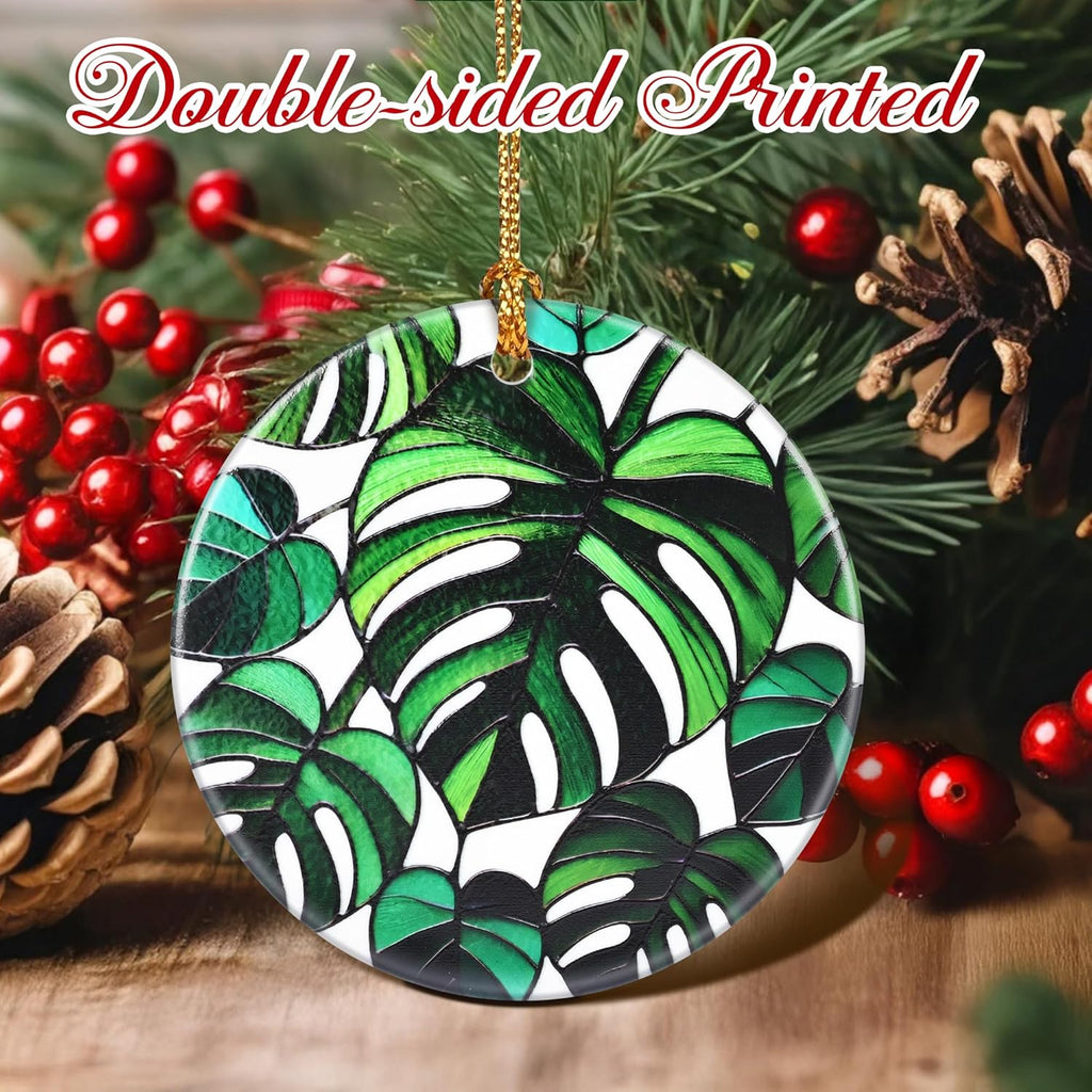 Christmas Ornaments, Monstera Leaf Ornament, Christmas Tree Ornaments, Xmas Decorations, Holiday Decorations, Gifts for Plant Lovers, Holiday Party Gifts, and Xmas Gift Ideas